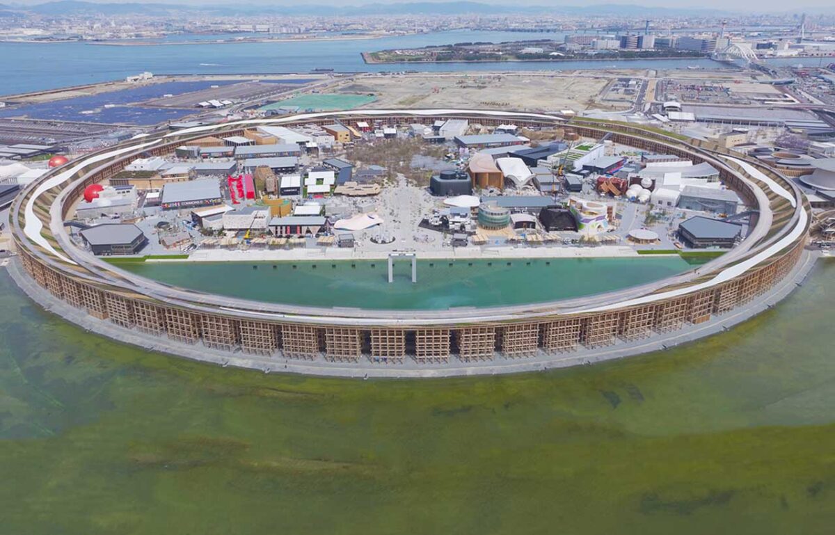 Overhead view of the entire EXPO 2025 venue
